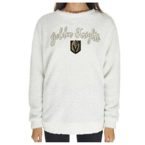 NHL Long Sleeve Pullover Top Las Vegas Knights‎ Embroidered Logo Sherpa Fleece‌
